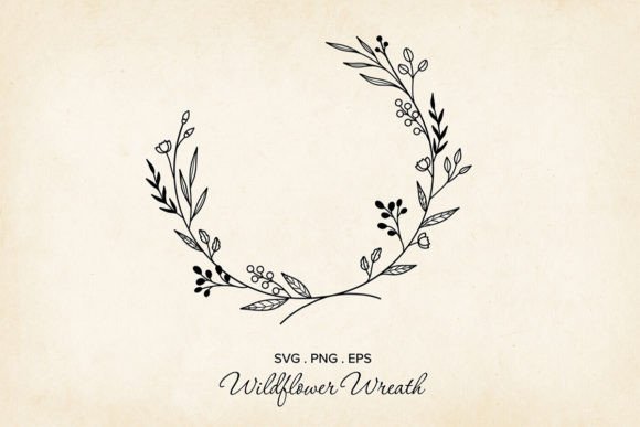 Download Vector Floral Wreath, Floral Wreath SVG - Wreath Collection