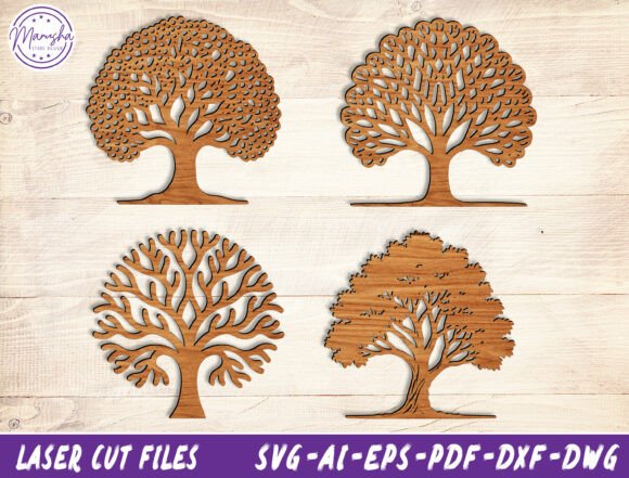 Download Tree Silhouette Laser Cut Files Svg - Laser cut files Collection