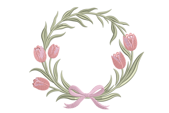 Download Spring Tulip Wreath – Elegant Floral - Wreath Collection