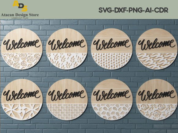Download Door Hanger SVG Bundle / Laser Cut Files - Laser cut files Collection