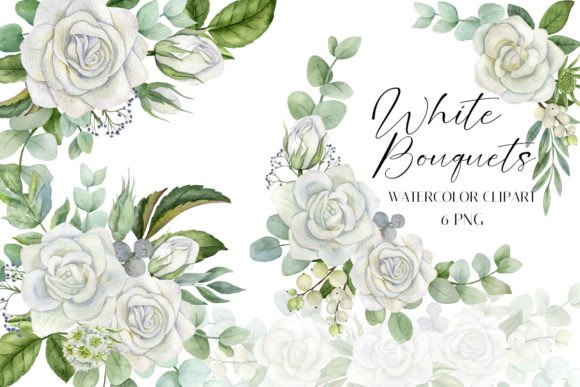 Download White Flowers Rose Bouquet Floral Wreath - Wreath Collection