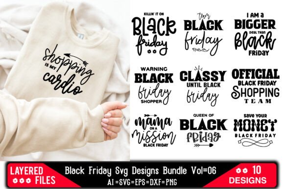 Download Black Friday SVG Designs Bundle Vol=06 - Premium Resources