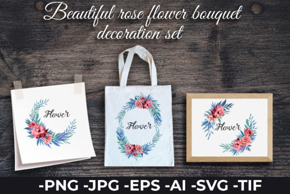 Download Beautiful Rose Flower Wreath Decoration - Wreath Collection