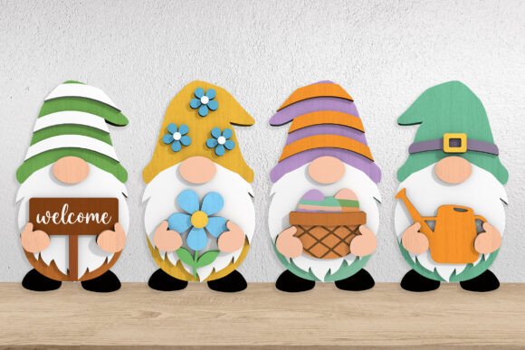 Download Spring Gnome Bundle Laser Cut Files - Laser cut files Collection