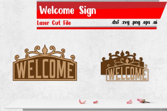Download Welcome Sign Laser Cut Files - Laser cut files Collection
