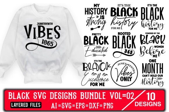 Download Black SVG Designs Bundle Vol.02 - Black svg designs Collection